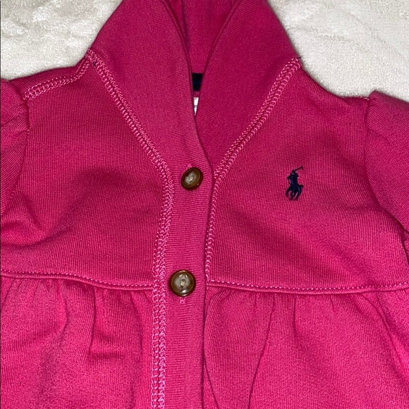 Ralph Lauren pink cardigan - Picture 2 of 3